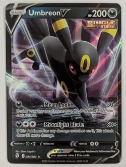Pokemon Evolving Skies Umbreon V Ultra Rare Card 94/203 NM Condition Pack Fresh - Image 1