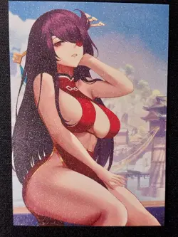 Beidou Goddess Story Doujin Frosted Waifu Trading Card Genshin Impact - Image 1