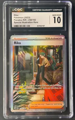 Rika SIR 267/182 Paradox Rift Pokemon Card English CGC GEM MINT 10 Full Art - Image 1