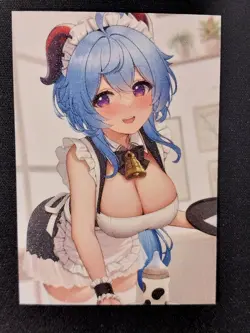 Ganyu Goddess Story Doujin Frosted Waifu Trading Card Genshin Impact - Image 1