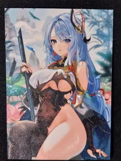 ShenHe Goddess Story Doujin Frosted Waifu Trading Card Genshin Impact - Image 1