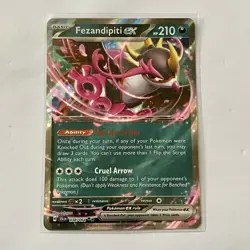 Fezandipiti ex 38/64 Ultra Rare Shrouded Fable NM Pokemon TCG Card -fezandipity - Image 1