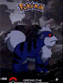 Pokemon Crystal Card Collection #058 Dark Shadow Growlithe - Image 1