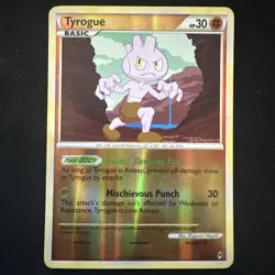 Pokemon Card - Tyrogue Call of Legends 36/95 Rare Reverse Holo LP - Image 1
