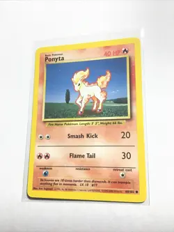 PONYTA - 60/102 - Base Set - 4th Print - 1999-2000 - Pokemon Card - LP - Image 1