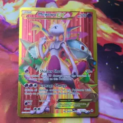 Pokemon Mewtwo-EX TCG Breakthrough Holo Card 164/162 Secret Rare - Image 1