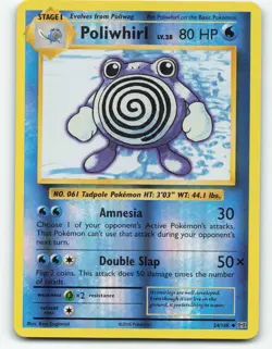 Poliwhirl 24/108 Evolutions Reverse Holo Pokemon card - Image 1