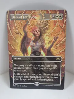 Flare of Fortitude (Borderless) FOIL - 0321 - Modern Horizons 3 (MH3) - NM - Image 1