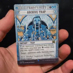 Magic: The Gathering Archive Trap Outlaws Thunder Junction Rare Blue Trap Insta… - Image 1