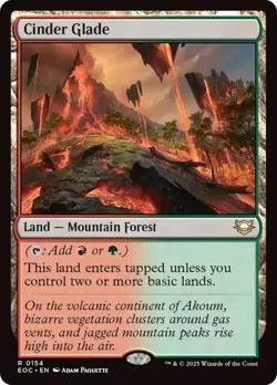 Cinder Glade NM RARE MTG Land Commander Edge of Eternities EOC Near Mint Regular - Image 1