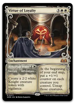 Virtue of Loyalty (Showcase) #277 (NM) Wilds of Eldraine WOE Magic MTG - Image 1