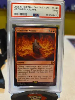 Magic The Gathering Final Fantasy Nibelheim Aflame 0146 PSA 9 - Image 1