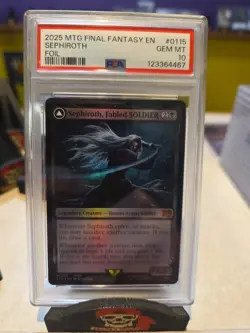 Magic The Gathering Final Fantasy Sephiroth Fabled Soldier Foil 0115 PSA 10 - Image 1