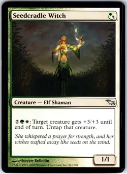 Seedcradle Witch 241 U Shadowmoor Magic the Gathering MTG LP - Image 1