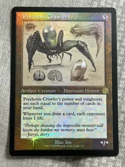 Psychosis Crawler The Brothers' War Retro Frame Artifacts FOIL LP MTG SCHEMATICS - Image 1