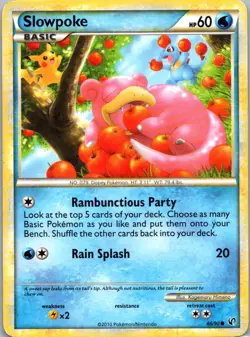 Pokemon TCG Slowpoke 66/90 HSUndaunted LP - Image 1