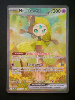 Pokemon SV Black Bolt Meloetta EX Special Illustration Rare BLK 167/086 NM/M SIR - Image 1