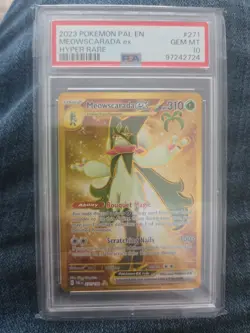 2023 Pokemon SV Paldea Evolved Meowscarada ex Hyper Rare #271/193 PSA 10 - Image 2