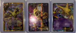 Pokemon XY Fates Collide Alakazam Ex LOT - Secret Rare Ex 125, 117, 25 - Image 3