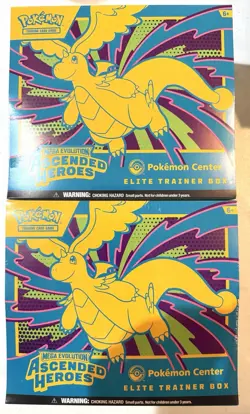 Ascended Heroes Pokemon Center Etb Lot Of 2 New Sealed - Image 1