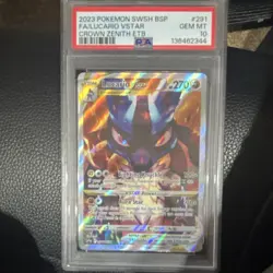 Pokemon Lucario VSTAR SWSH291 Crown Zenith Promo Holo Full Art PSA 10 English - Image 1