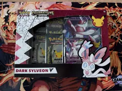 Pokemon Celebrations 25th Anniversary Dark Sylveon V Collection Box Sealed - Image 1