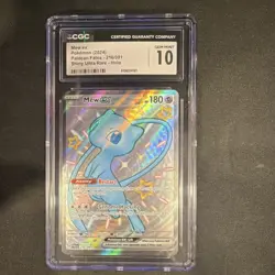 Pokemon Mew ex CGC 10 Gem Mint SV: Paldean Fates 216/091 Shiny Ultra Rare Holo - Image 1