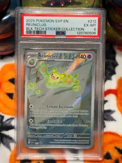 PSA 6 Reuniclus 212 SVP Black Star Promo Pokemon Black Bolt White Flare - Image 1