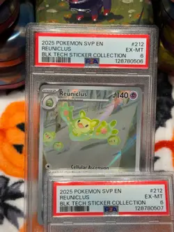 PSA 6 Reuniclus 212 SVP Black Star Promo Pokemon Black Bolt White Flare - Image 3