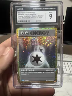 CGC 9 Double Colorless Energy 032/032 Mint Blastoise Deck Pokemon JPN Tcg - Image 1