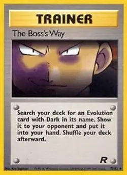 Pokemon The Boss's Way (73/83) Team Rocket LP - Image 1