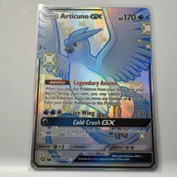 Pokemon TCG: Hidden Fates - Articuno GX SV54/SV94 (Full Art Shiny Holo Rare) NM+ - Image 1