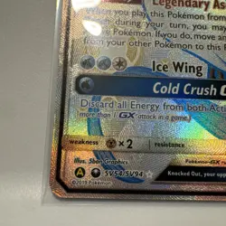 Pokemon TCG: Hidden Fates - Articuno GX SV54/SV94 (Full Art Shiny Holo Rare) NM+ - Image 5