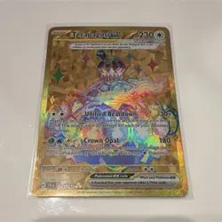 Pokemon Terapagos EX 173/142 SV07: Stellar Crown Hyper Rare Full Art Holo 230 HP - Image 1