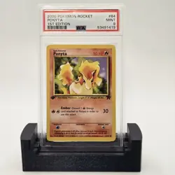 Ponyta 64/82 Pokemon Team Rocket 1st Edition PSA 9 Regular Common TCG 2000 - Image 1