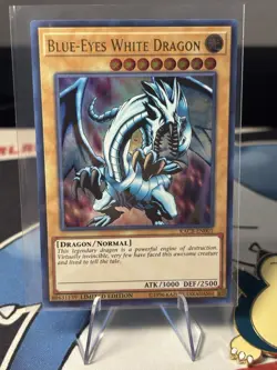 Yugioh Blue-Eyes White Dragon KACB-EN001 Ultra Rare Limited Edition LP-NM - Image 1