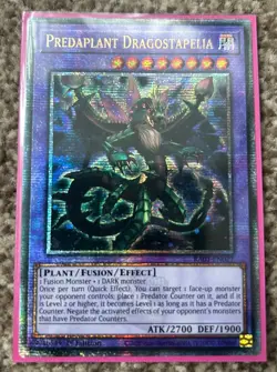 YUGIOH 1st Ed RA01-EN027 QUARTER CENTURY SECRET RARE PREDAPLANT DRAGOSTAPELIA - Image 1