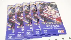 5 - One Piece OP14 THE AZURE SEA’S SEVEN Sleeved Booster Packs Sealed - Image 1