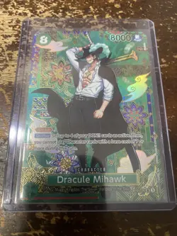 Dracule Mihawk OP12-030 (SP) OP12-030 The Azure Sea's Seven - English NM VHTF - Image 1