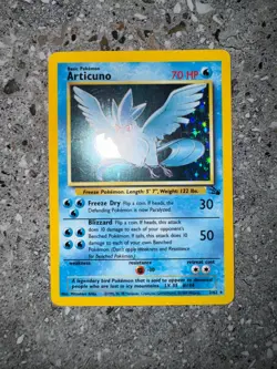 Pokemon TCG Cards Articuno 2/62 Fossil Holo Rare NM - Image 3