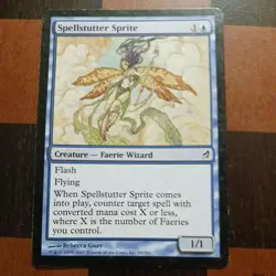 Mtg x3 Spellstutter Sprite X3 MP/LP Lorwyn Magic Cards Faeries Pauper - Image 4