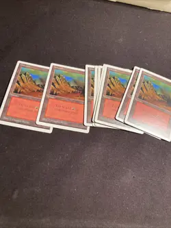 MTG Unlimited Lot 10 Mountain (b)Basic Lands NM++ Unplayed - Image 1