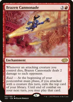 MTG Jumpstart 2022 R Brazen Cannonade #031 - Image 1
