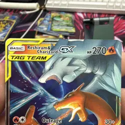 Reshiram & Charizard GX 20/214 Unbroken Bonds Ultra Rare Holo Pokemon Card NM - Image 5