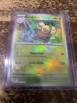 Pokemon TCG Exeggutor 002/131 Master Ball Reverse Holo Prismatic Evolutions NM - Image 1