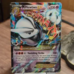 Pokemon M Mewtwo EX Breakthrough Ultra Rare Holo 63/162 Mega HP230 2015 English - Image 1