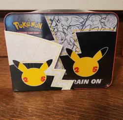 Pokemon Celebrations 25th Anniversary Collector's Chest TIN FACTORY SEALED - Image 3