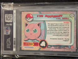 PSA 9 Jigglypuff #39 1999 Topps Pokemon T.V. BLACK LABEL TCG - Image 2