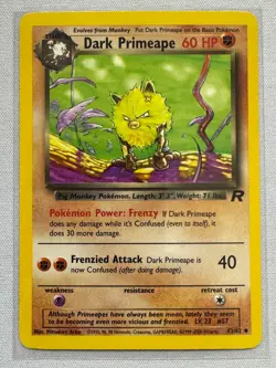 Dark Primeape 43/82 Uncommon Team Rocket Pokemon Near Mint - Image 1