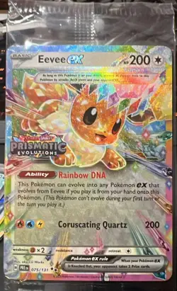 Eevee EX 075/131 Stamped Promo | Prismatic Evolutions Pokemon Card NM - Image 1